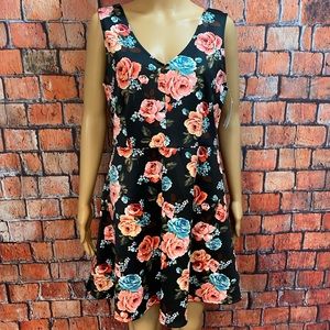 Mm Mm Mm‎ Floral Fit & Flare Sleeveless Dress
